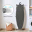 Metal Panel Iron Board with Iron Rest, Adjustable Height Heavy Duty Ironing Board