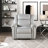 Cappella 41" Traditional Textured Microfiber Power Reclining Chair with Nailhead Trim & High-Density Foam-619187758