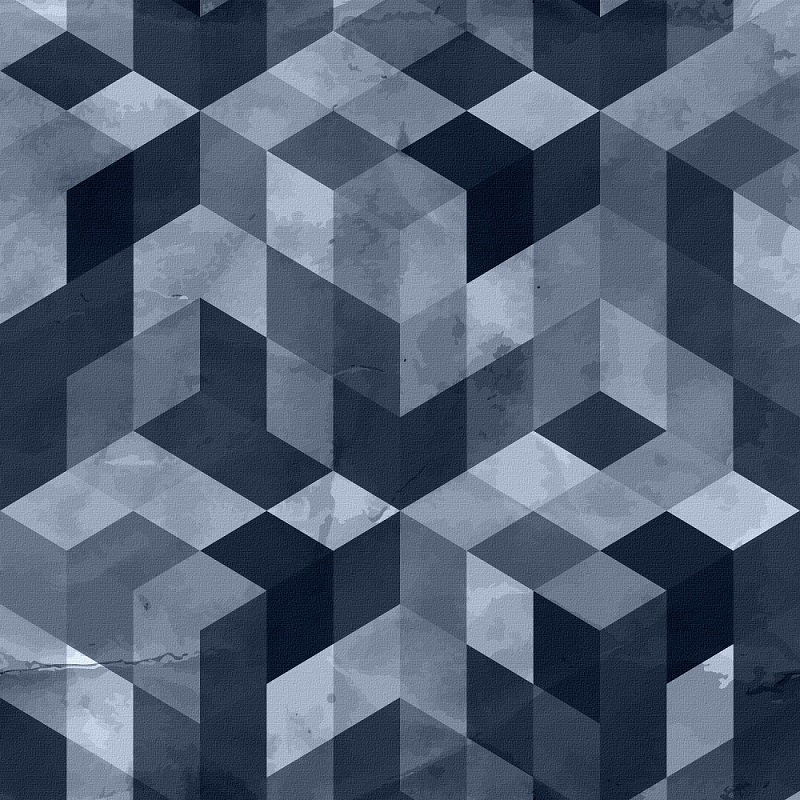 « shadeed cubes », reproduction d’art sur toile tendue, H 32 po x l 32 po x P 1,5 po