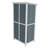 54" Two-Tone Storage Shed With Sloped Roof & 5 Customizable Compartments