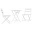 Vidaxl Bistro Set Folding 3 Pcs Steel-117955442