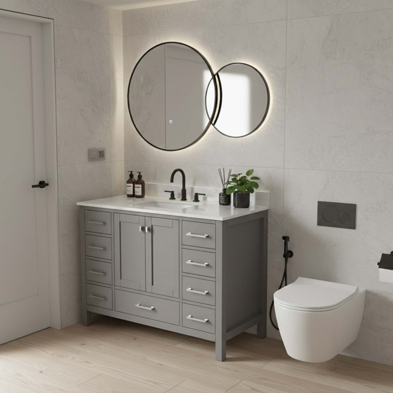 Meuble-lavabo autoportant 48 po avec comptoir 48 po