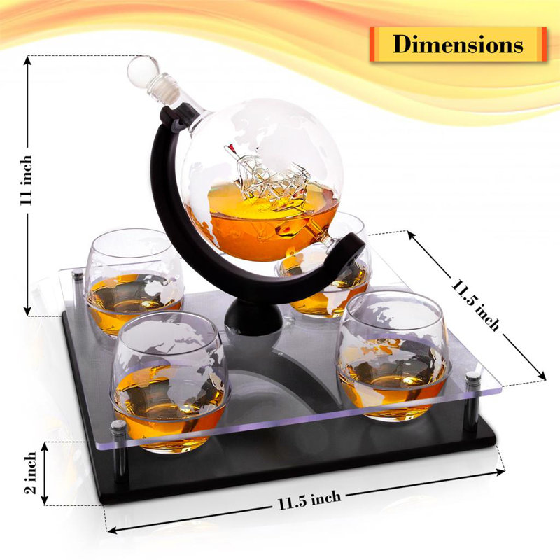 Glass 5 - Piece Beverage Serving Set
