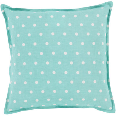 Kristen Polka Dots Linen Throw Pillow
