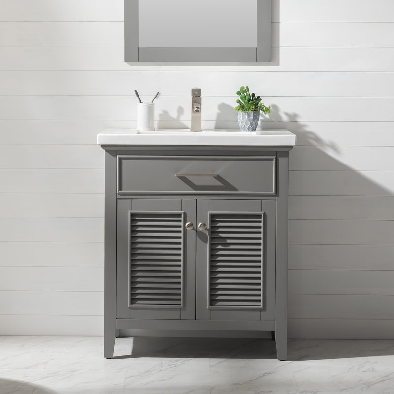 Ensemble de meuble-lavabo simple 30 po Cameron, Gris