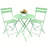 3-Piece Folding Patio Bistro Set – No Assembly, Water-Resistant Metal, Easy Storage-1775182704
