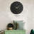 Elegant Decorative Metal Wall Clock, Black & Gold, 18.1 x 18.1 inches | 100% Steel, Thickness: 0.05 inches | Silent Mechanism for Peaceful Living Spaces | Stylish Home Decor for Modern Interiors