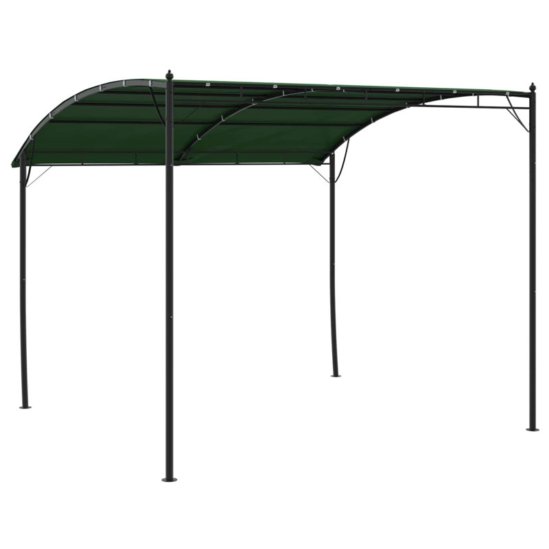 VidaXL 300cm D Polyester Cover Retractable Patio Awning, 255cm H x 300cm W x 300cm D