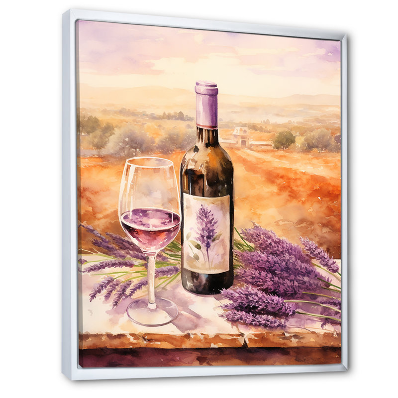 Winerys Whisper I - Impression, Cadre flottant blanc, H 32 po x l 16 po