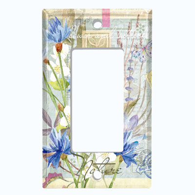 Plaque murale à bascule fleurs et fleurs