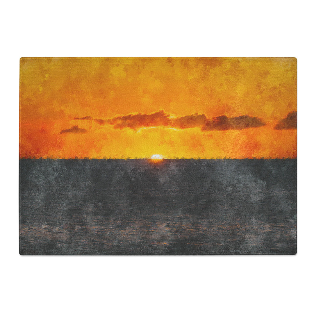 Tempered Glass Goodbye to the Sun Chopping Board