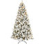 Arbre de Noël floqué avec 400 lumières DEL colorées et boule G45-944944062