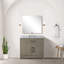 Ensemble de meuble-lavabo simple avec plateau en marbre et robinet