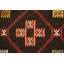 Tapis kilim foncé en laine à teinture végétale foncé Kilim