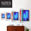 Impression encadrée Groovy Prism Gradients II - bois massif-1010987042-1010987050