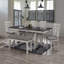 Table de salle à manger extensible de style maison de campagne 1pc-402435668