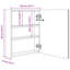 Sigismund 500mm W 600mm H Surface Frameless Medicine Cabinet Mirror 3 Fixed-61751196