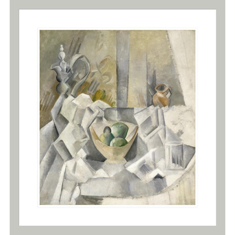 Carafe Jug and Fruit Bowl (Carafon pot et compotier) par Pablo Picasso, impression giclée sur cadre, 25.61" H x 23.5" W