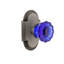 Cottage Plate with Crystal Cobalt Door Knob-1394572867-1394572873