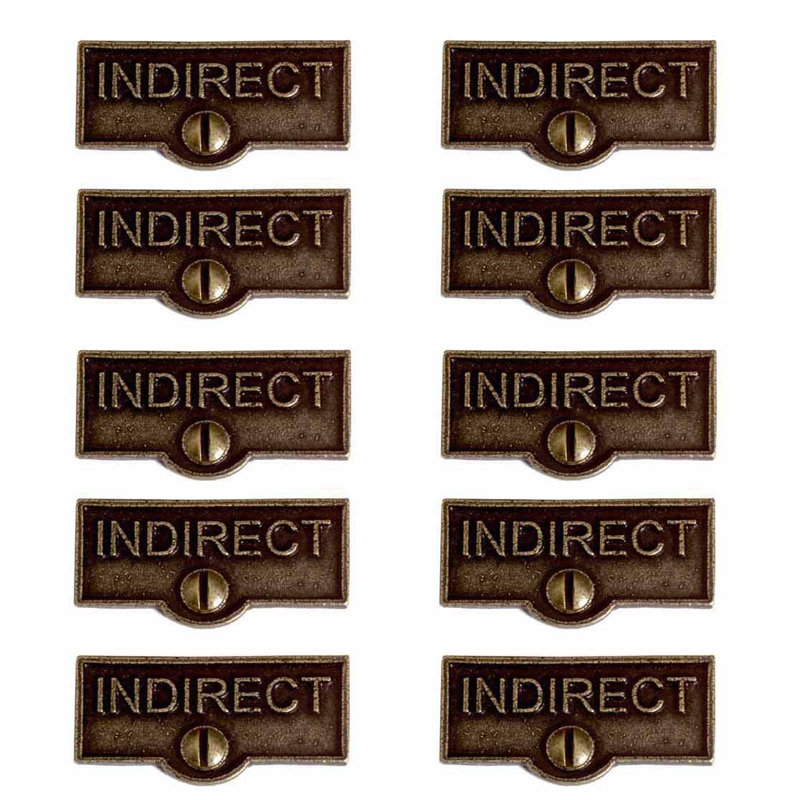 Switch Tags Indirect Name Signs 1-Gang Rocker Wall Plate