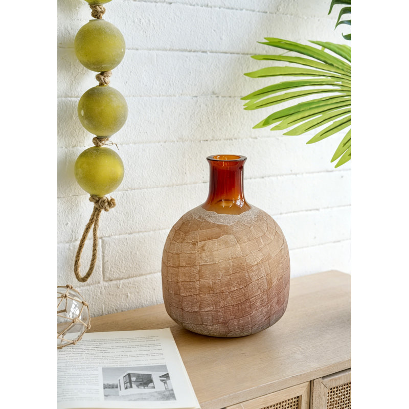 Vase en verre D7,5X8 "