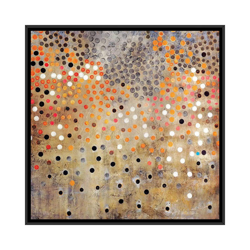 Caviar - Print on Canvas, 45.72 cm H x 45.72 cm W, Black Framed