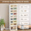 18 Pair Stackable Shoe Storage Cabinet
