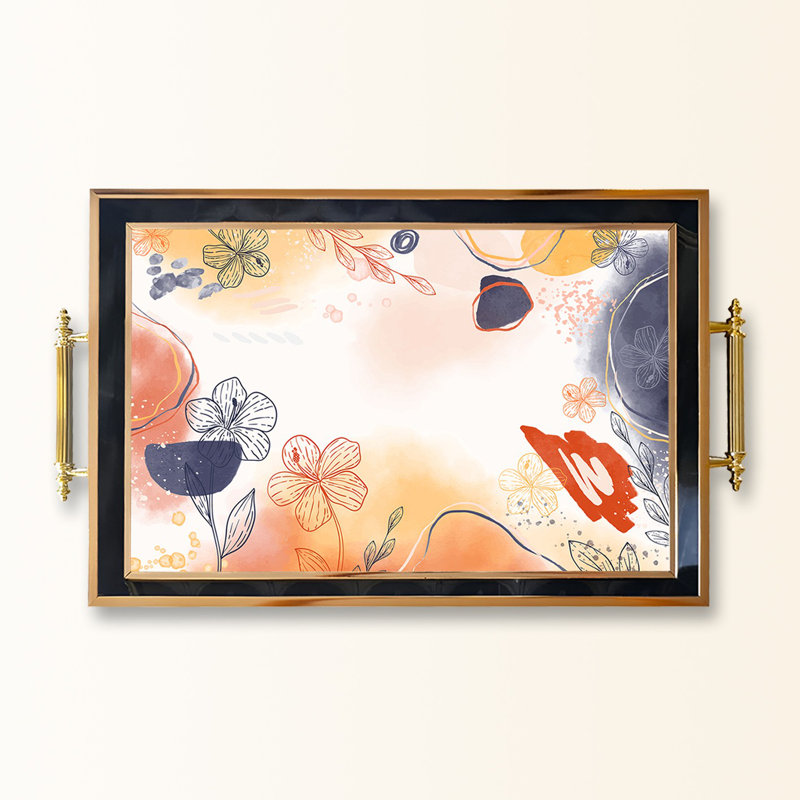 Elegant Glass Tray, 19.7 x 11.4 x 1.4 inches | 100% Durable Glass Construction | Easy to Clean with Damp Cloth | Ideal for Serving, Decorative Display, and Organizing | Stylish Addition to Home Décor