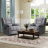 35.8" Wide Contemporary Manual Reclining Massage Chair With Heating(Set Of 2)
