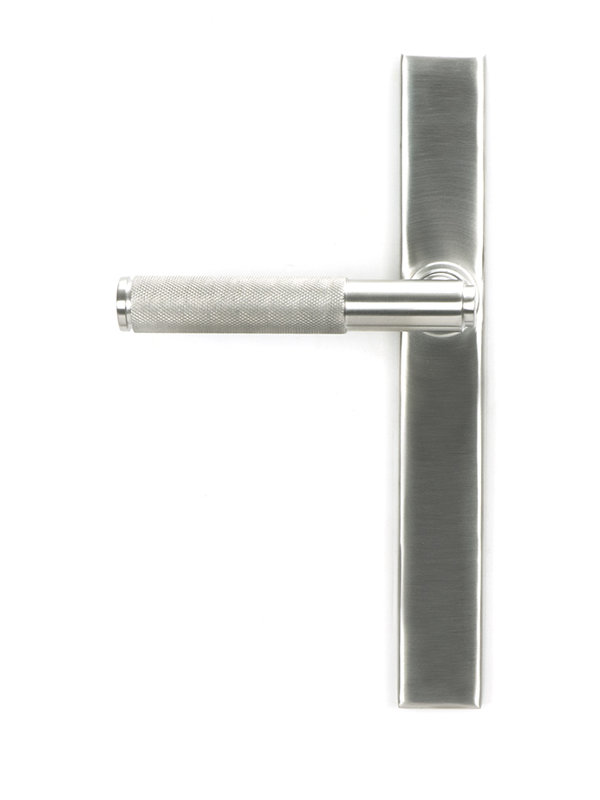 Brompton Multipoint Lock Door Handle, Satin Marine SS (316)