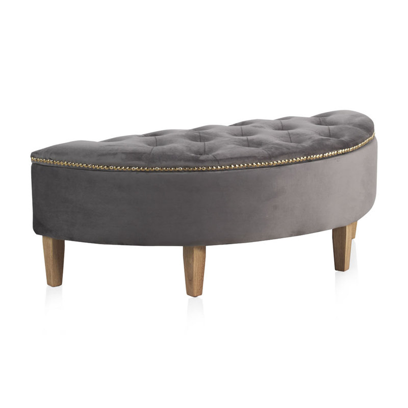 Callista Polyester Upholstered Storage Bench