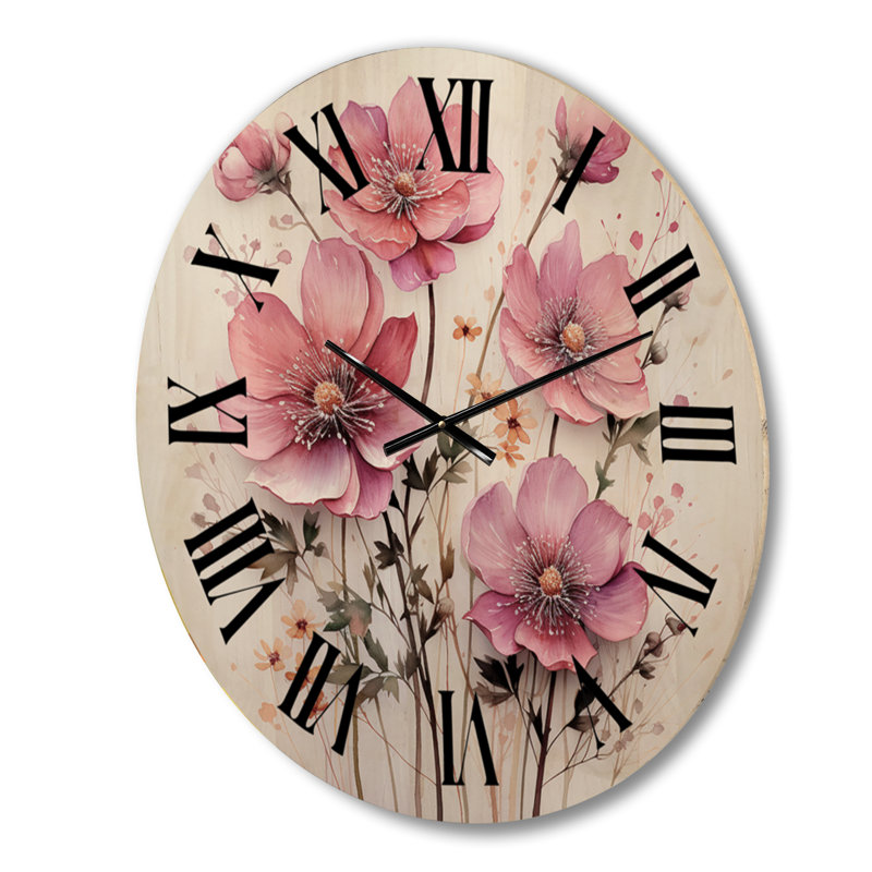 Horloge murale en bois massif Repos, Grand