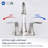 Bathroom faucet with 360 degree turn spout-110825946