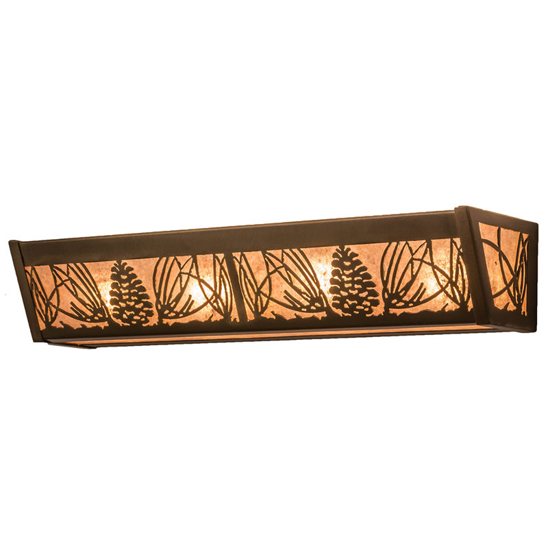 Rustic Lodge 4 - Light Bath Bar, Antique Copper, Silver