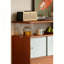Rounded Double-Layer Countertop Accent Cabinet