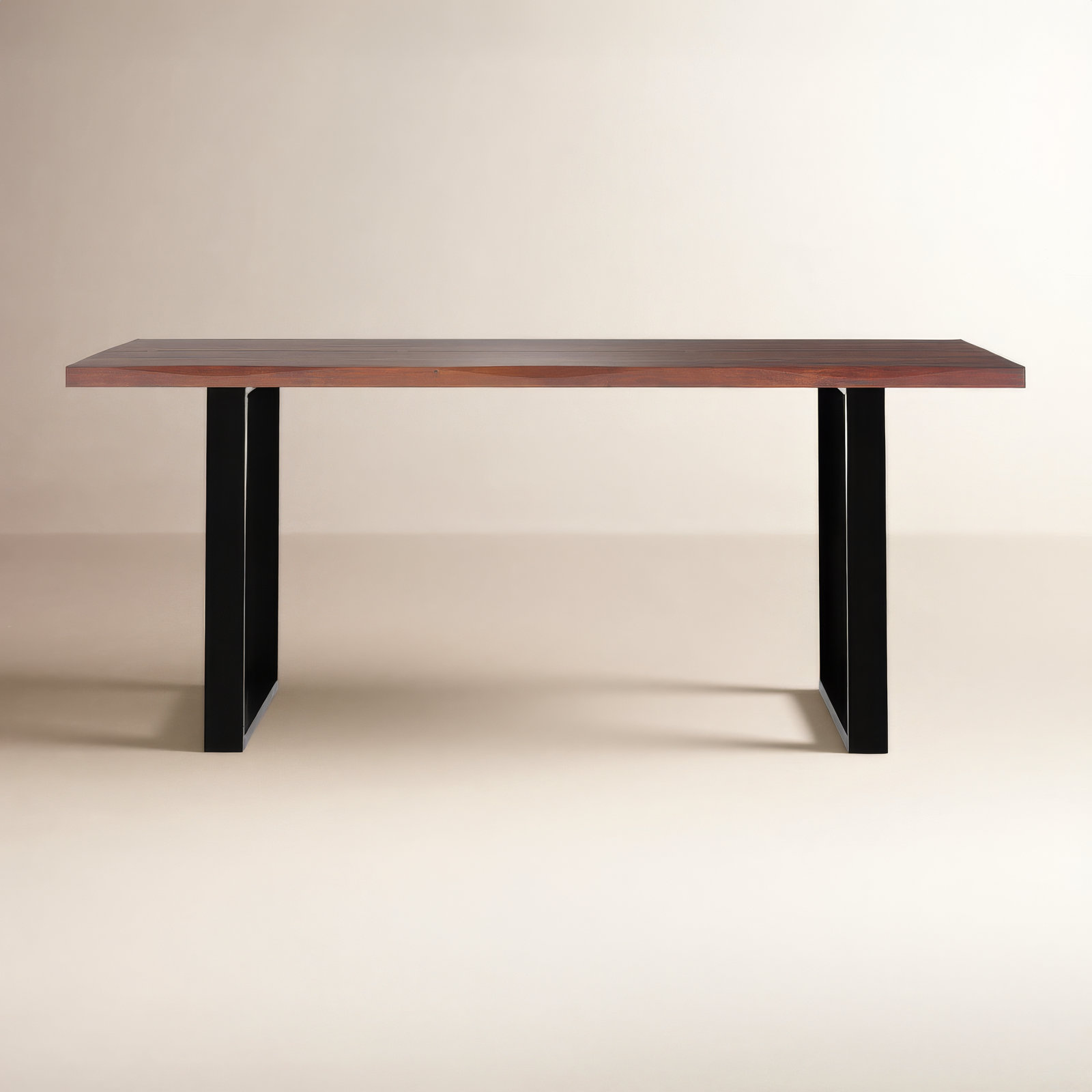 Hemma 72" Acacia Dining Table, Dark Walnut