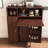 Multifunctional Folding Dining Table With Wall-mounted Sideboard