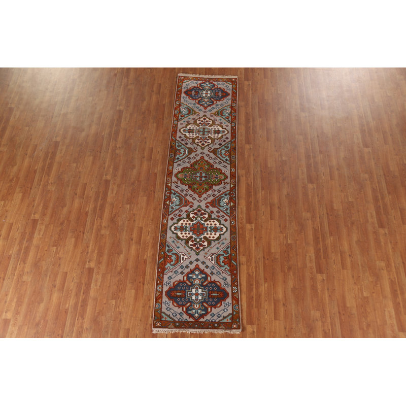 Tapis unique rouge / beige 2 pi 6 po x 10 pi 3 po Legros