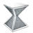 Maycee Mirrored Glass Top End Table