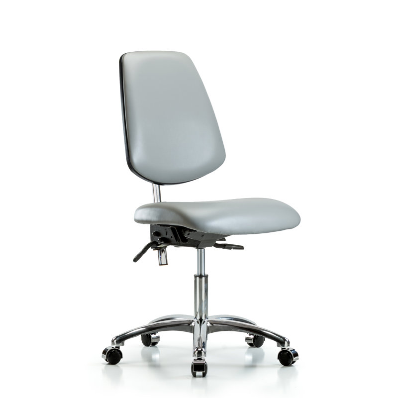 Chaise de travail Evie, Roulettes, Colombe, Inclus