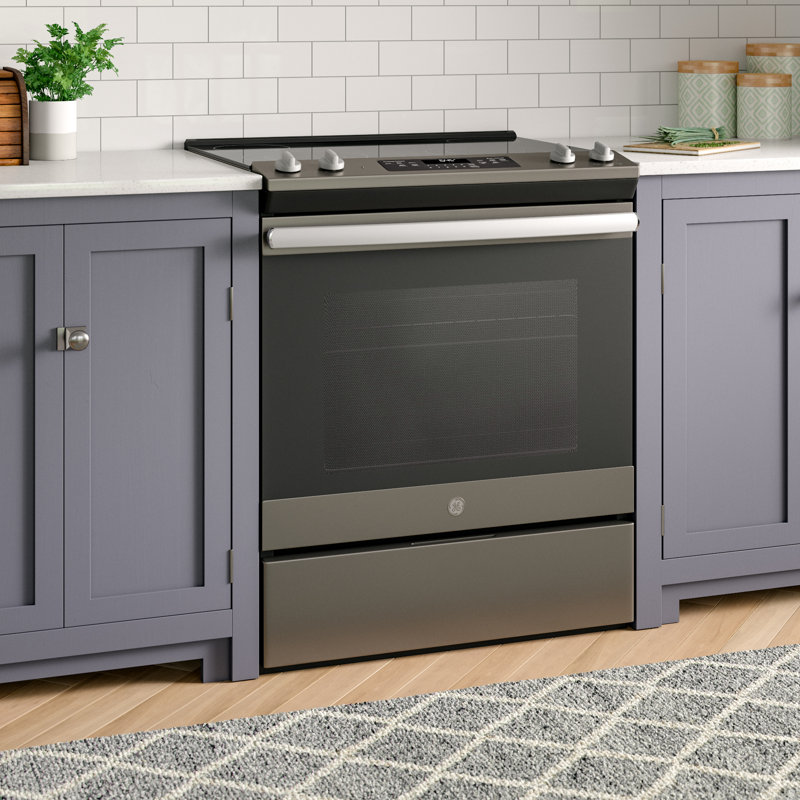 30" 5.3 cu ft. Slide-in Electric Range, Slate