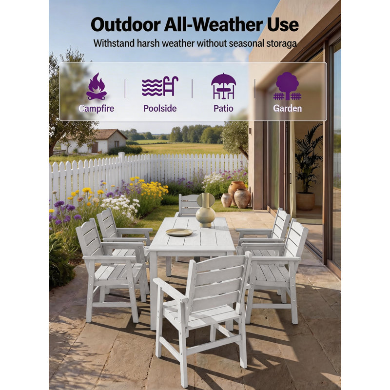All Weather Outdoor 3 Pieces Patio Dining Sets With Umbrella Hole& Aluminum Frame For Outside Backyard/Porch/Deck, 1-Tables 2-Chairs