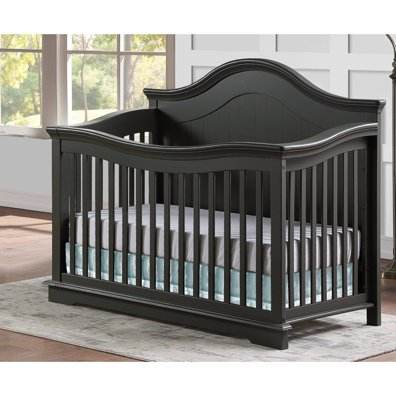 Lit de bébé convertible 4-en-1 Reuben, Noir