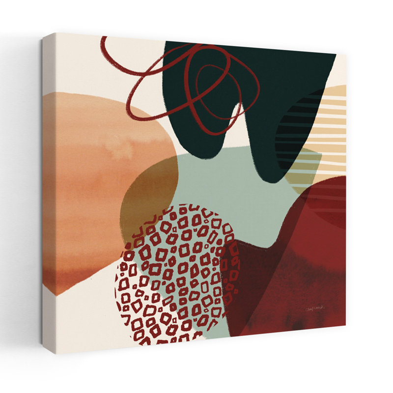 Variété II, art contemporain moderne abstrait, H 18 po x l 18 po