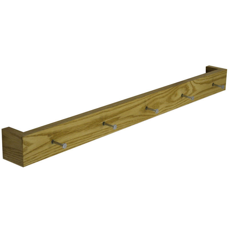 Wall 5 - Hook Coat Rack, Oak