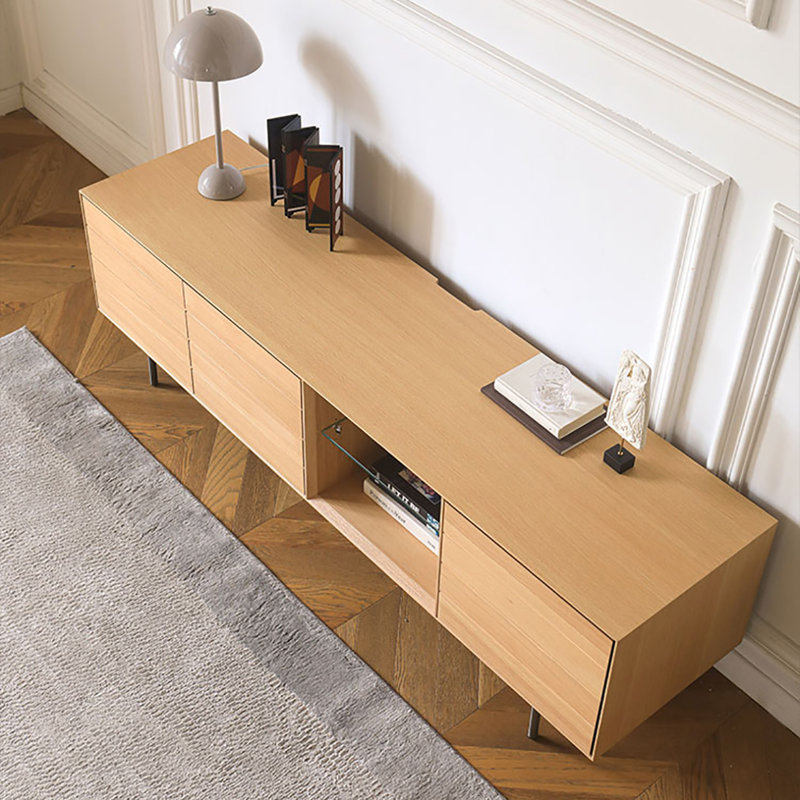 Italian minimalist TV cabinet, 70.9"