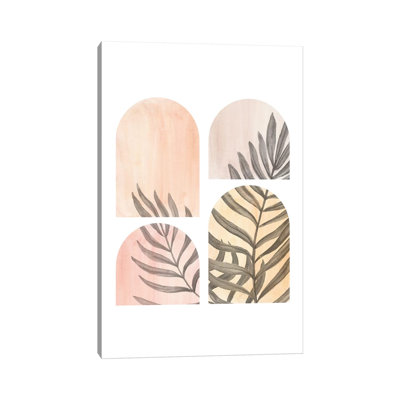 Arches And Palm Leaves by Whales Way - Print on Canvas
