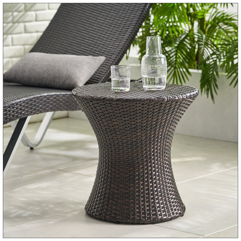 TABLE KONO HOURGLASS (SANS TABLE EN VERRE), Brun multi
