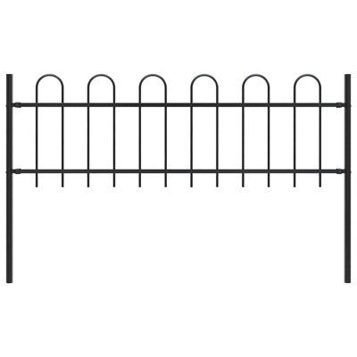 Cirincione Garden Fence with Hoop Top Steel