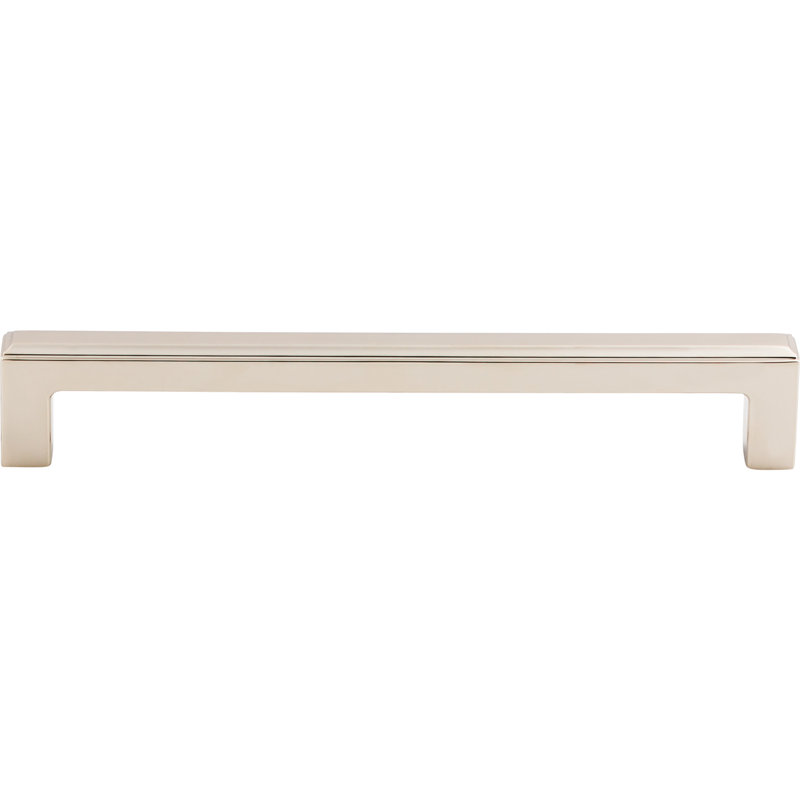 Podium Bar Pull, Polished Nickel, 6 5/16" Center to Center